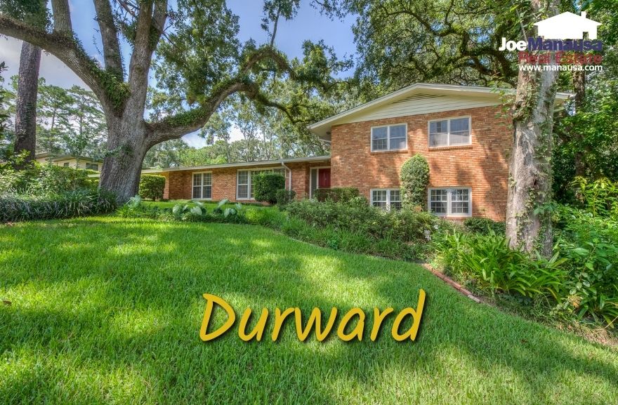 Durward, a residential community situated in Midtown Tallahassee, is celebrated for its mature homes nestled on expansive lots, right in the heart of the city.