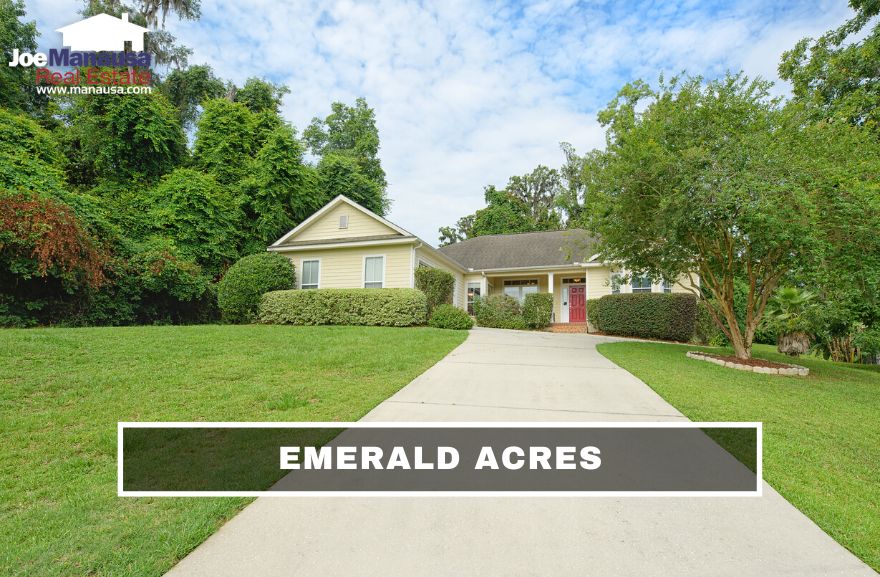 Emerald Acres in Northeast Tallahassee is located in the popular 32309 zip code, off of Crump Road and north of Highway 90 and the Interstate.