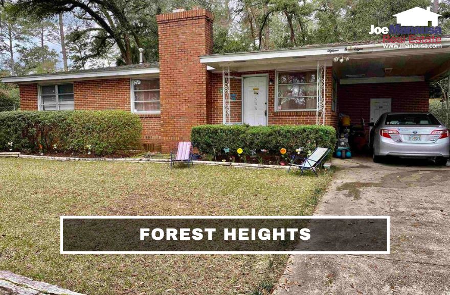 Forest Heights has roughly 330 three and four-bedroom single-family detached homes on parcels that are typically a third of an acre in size.