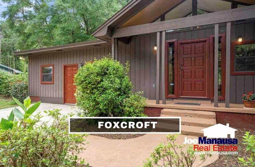 Foxcroft Tallahassee, FL Foxcroft is a popular Northeast Tallahassee neighborhood located on the east side of Thomasville Road on the western edge of Killearn Estates.