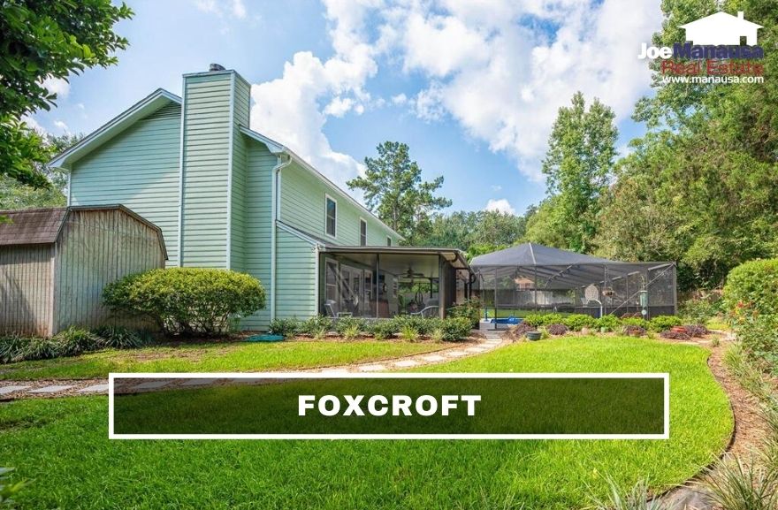 Foxcroft is a super-popular neighborhood located on the east side of Thomasville Road on the western edge of Killearn Estates.