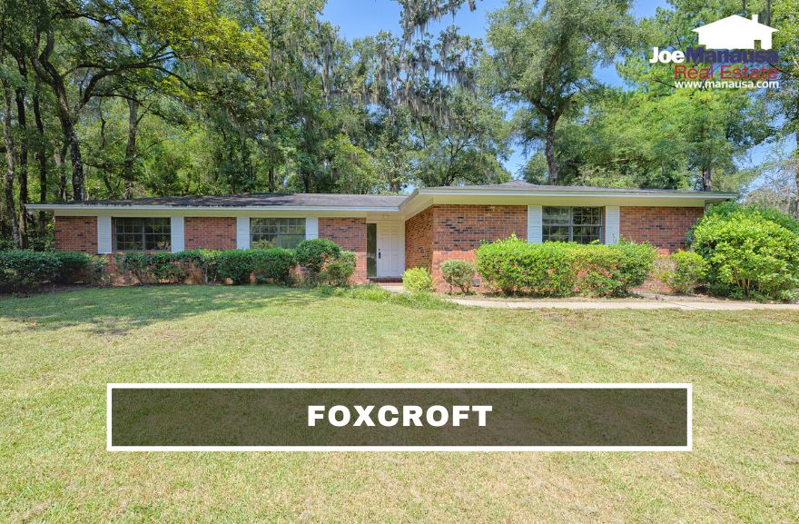 Foxcroft is located on the east side of Thomasville Road on the western edge of Killearn Estates in Northeast Tallahassee.
