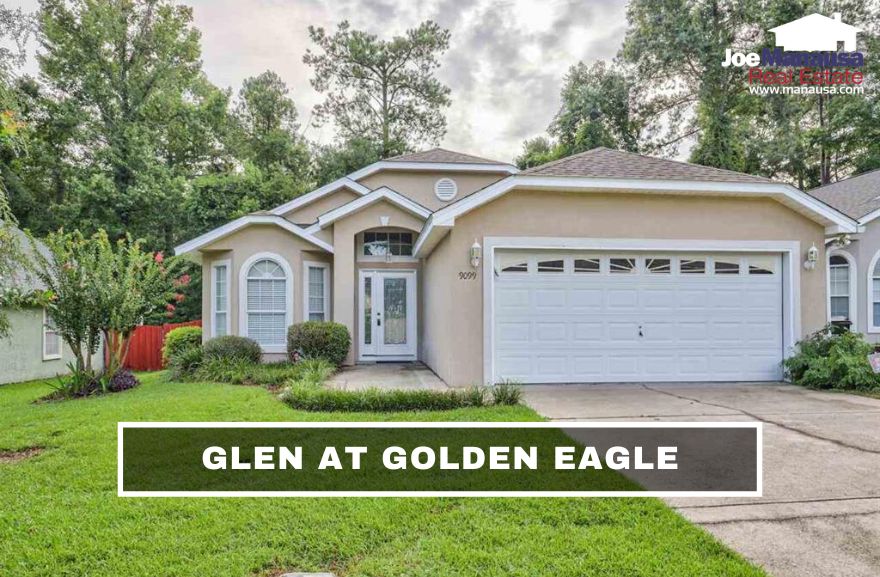 The Glen at Golden Eagle is a patio-home community with more than 200 three and four-bedroom homes inside of the Golden Eagle Plantation community in Killearn Lakes Plantation.