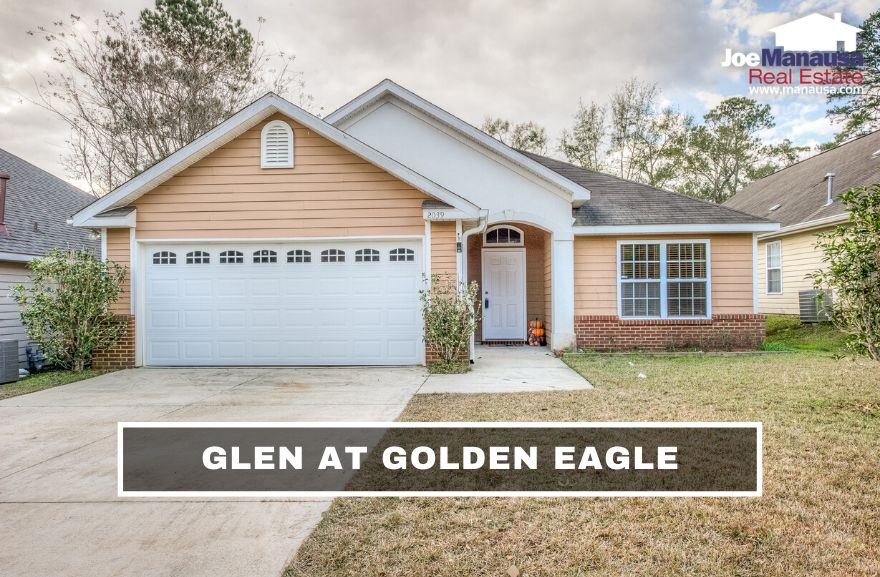 The Glen at Golden Eagle is located within the Golden Eagle Plantation community in Killearn Lakes Plantation and has more than 200 three and four-bedroom home