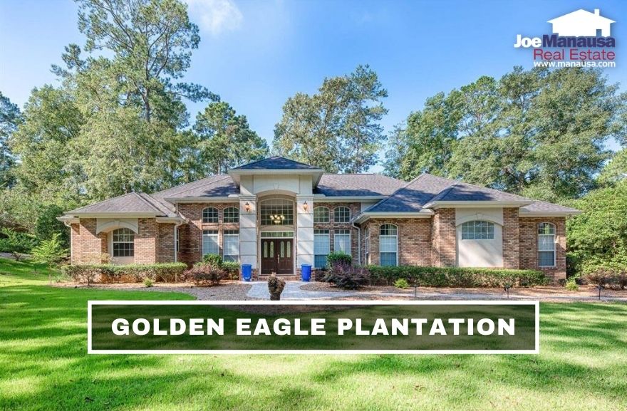 Golden Eagle Plantation is home to the challenging Tom Fazio golf course that attracts Tallahassee's golf enthusiasts who want to live on or near the most challenging course in the area.