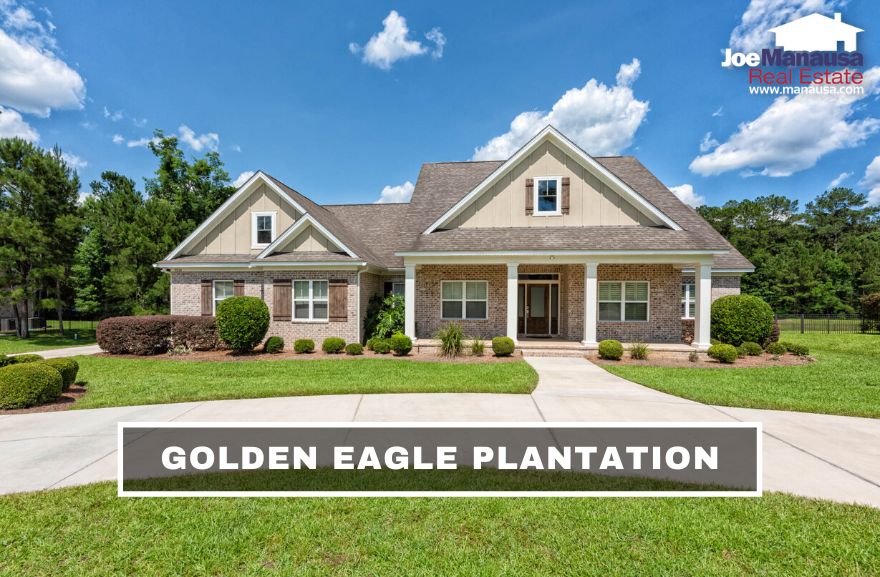 Golden Eagle Plantation is a popular Northeast Tallahassee gated community centered around a challenging Tom Fazio-designed golf course.