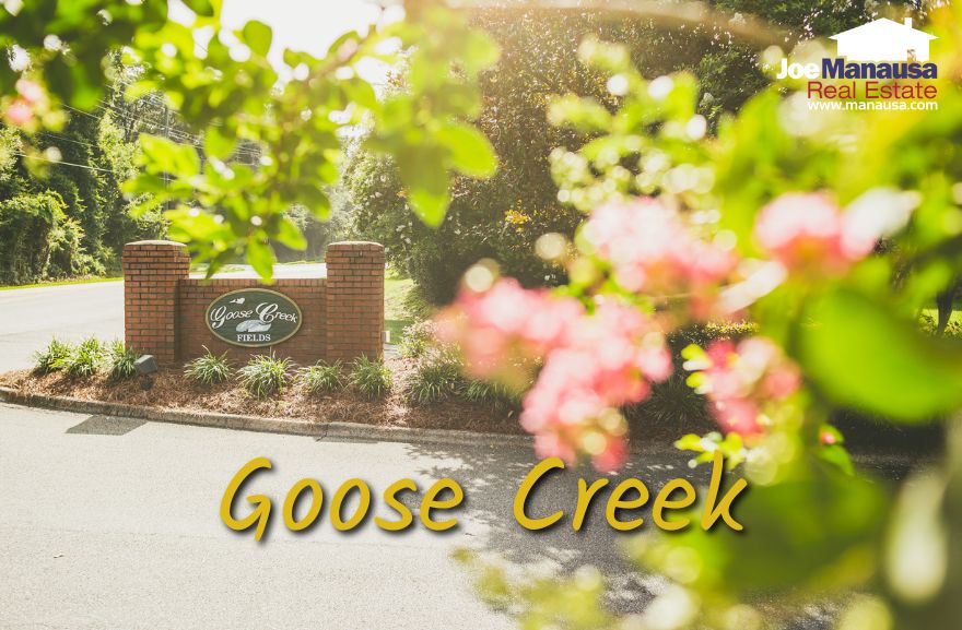 Goose Creek Meadows and Goose Creek Fields are neighboring communities on the southern side of Buck Lake Road, beyond Pedrick Road, in Tallahassee. Built between 2002 and 2006, they encompass about 170 single-family detached homes.