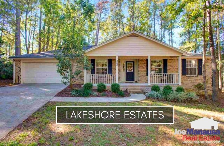 Lakeshore Estates in Northwest Tallahassee is located just north of I-10 on the west side of Meridian road.