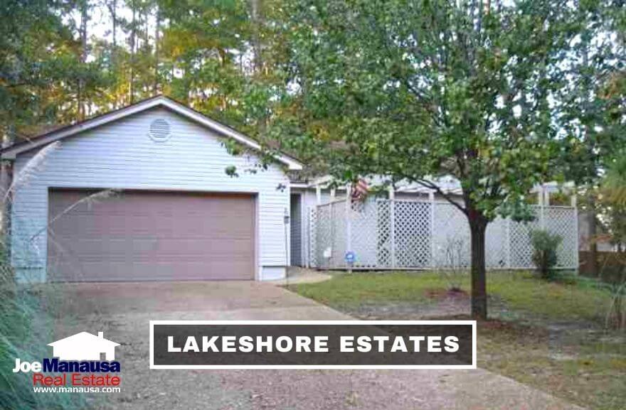 Lakeshore Estates is a popular NW Tallahassee neighborhood filled with 370 single-family detached homes and 30 single-family attached homes.