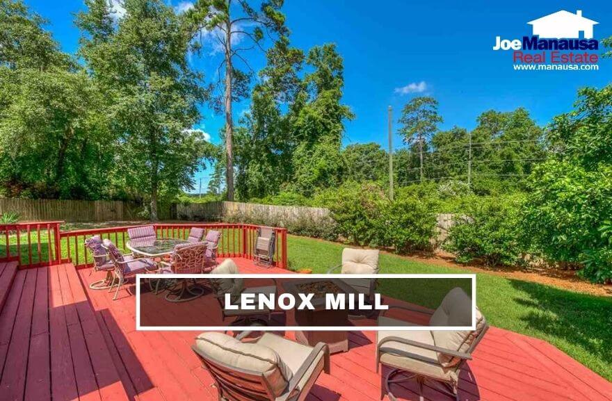 Lenox Mill is located just north of Northampton on the east side of Thomasville Road, making it a high-demand destination when you can find a home for sale here.