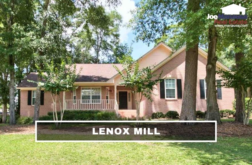 Lenox Mill is a relatively small but uber-popular Northeast Tallahassee neighborhood with roughly 130 three and four-bedroom homes that were all built since 1991.