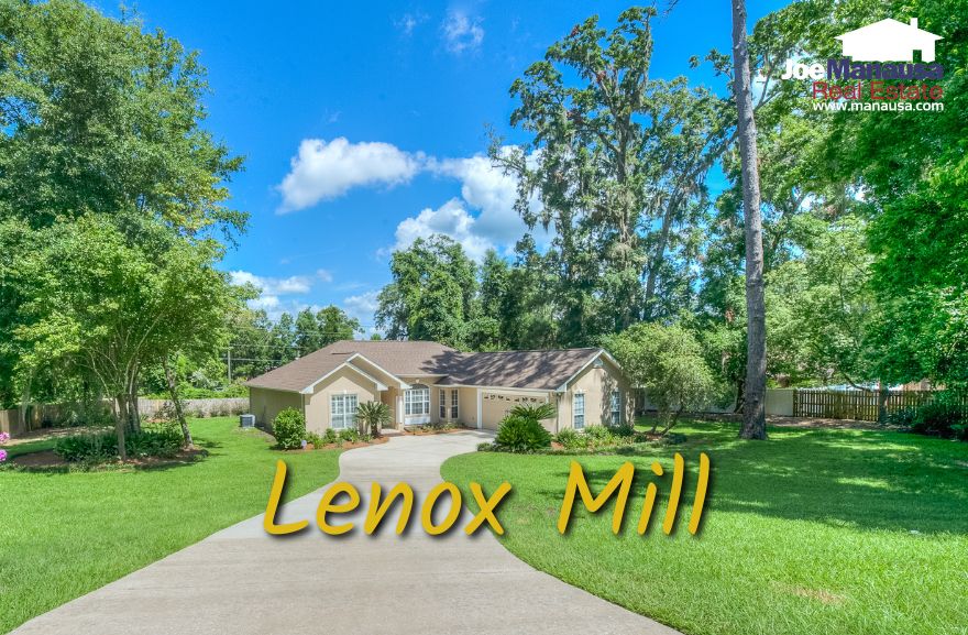 A jewel of NE Tallahassee, Lenox Mill, nestled to the north of Northampton along the eastern stretch of Thomasville Road, graces the desirable 32309 zip code. 