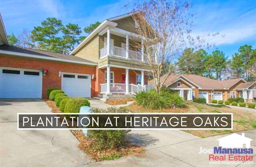 Plantation at Heritage Oaks and Apalachee East combined have roughly 70 detached and attached newer homes all built since 2006.