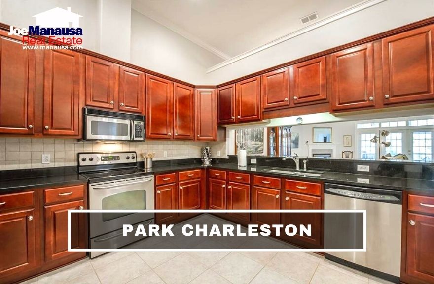 Park Charleston contains more than 120 detached and attached single-family homes with prices (for the time being) well under $400K.