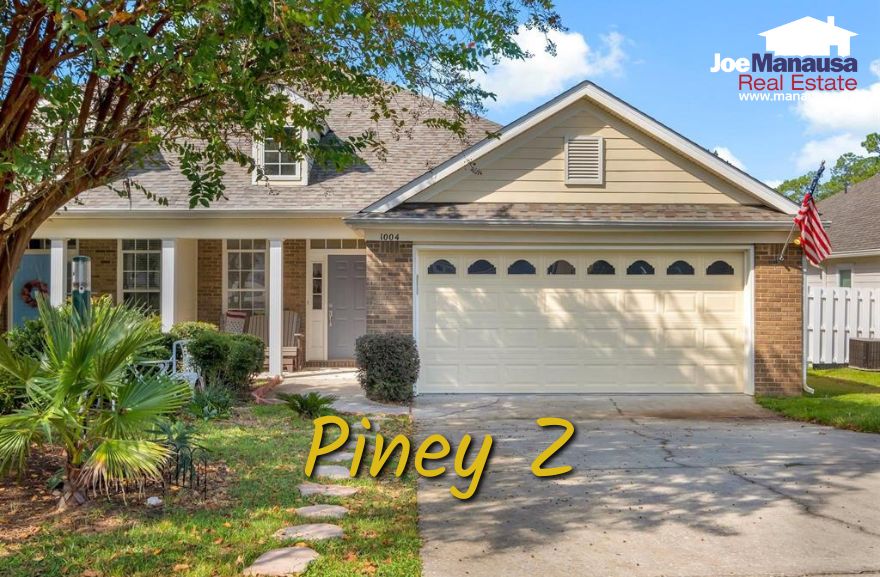 Located just off Apalachee Parkway in eastern Tallahassee, Piney Z offers a mix of home styles from the late 1990s to today. Most homes sit on lots under one-third of an acre, yet still have ample room for outdoor living.