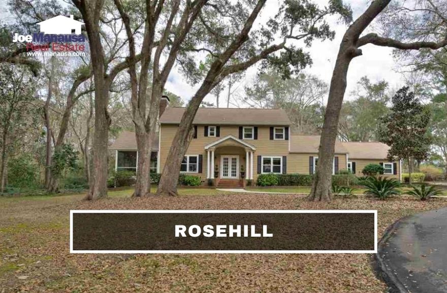 Rosehill is a small, private neighborhood of 100 luxury homes on acreage that surround Lake Elizabeth in Northeast Tallahassee.