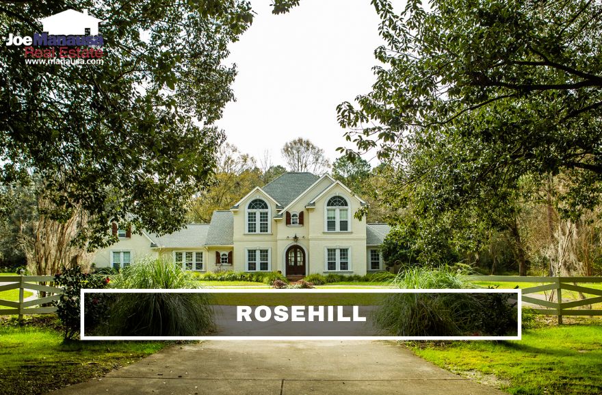 Rosehill is located south of Ox Bottom Road on the east side of Meridian Road, smack in the heart of the popular 32312 zip code.