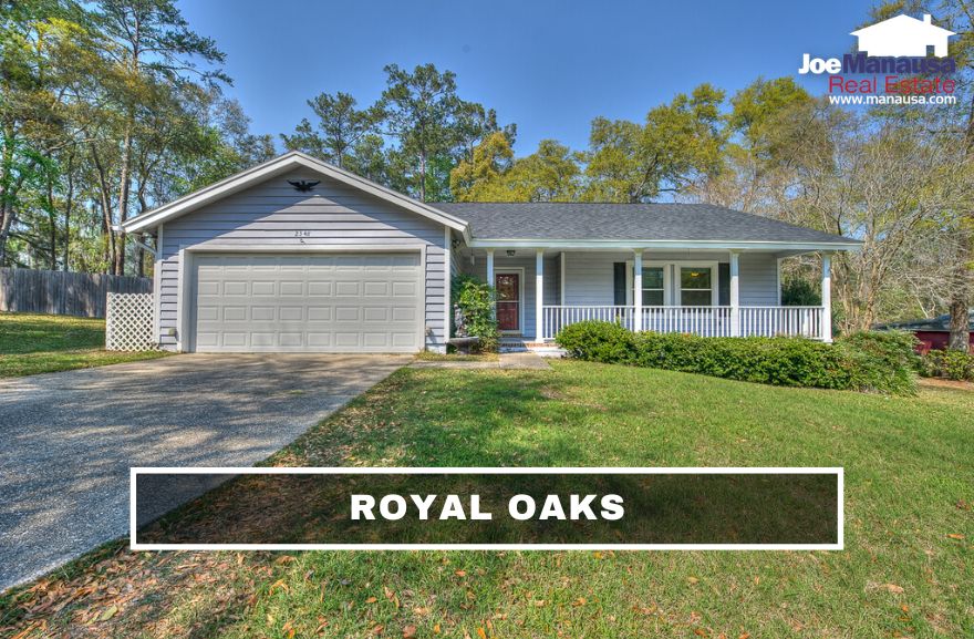 Royal Oaks Tallahassee FL Royal Oaks is a small but uber-popular Northeast Tallahassee neighborhood with 200 four and three-bedroom homes on nice-sized lots.