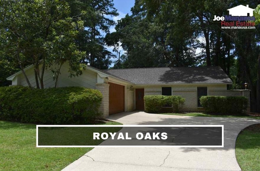 Royal Oaks is located on the east side of Thomasville Road and the western edge of Killearn Estates in the popular 32309 zip code in Northeast Tallahassee.