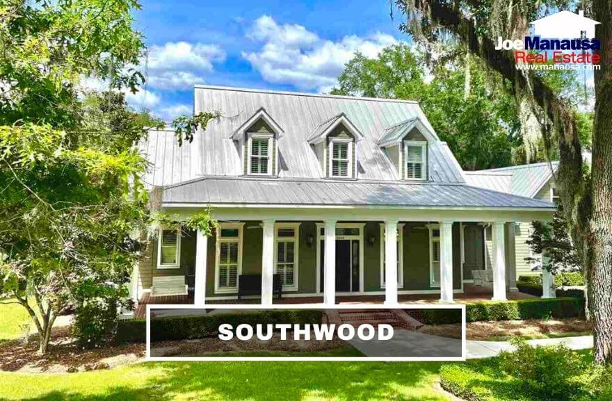 Southwood is the largest neighborhood in Southeast Tallahassee and is located in the east side of Capital Circle Southeast just south of Old St. Augustine Road.