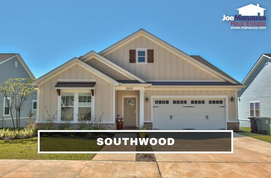 Southwood is one of the most active neighborhoods in the Tallahassee real estate market, located on the east side of Capital Circle just south of Old St. Augustine Road.