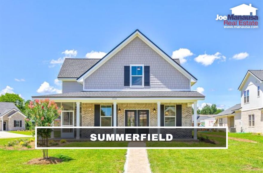 Summerfield is located out by Lake Jackson but south of North Monroe Street, providing residents here with great access to downtown Tallahassee.