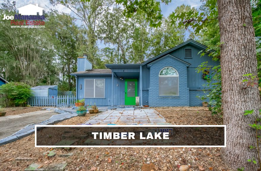 Timber Lake is a small(ish) but popular Southeast Tallahassee neighborhood containing 236 smaller single-family detached three and two-bedroom homes on modest, 1/8th acre parcels of land.