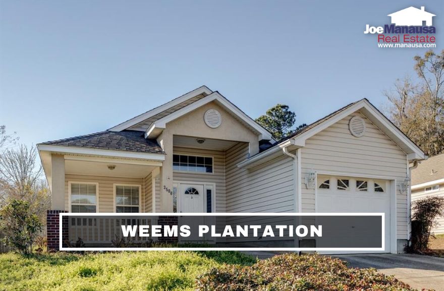 Weems Plantation is a small but popular neighborhood located between Capital Circle Northeast and Buck Lake Road on the east side of Tallahassee.