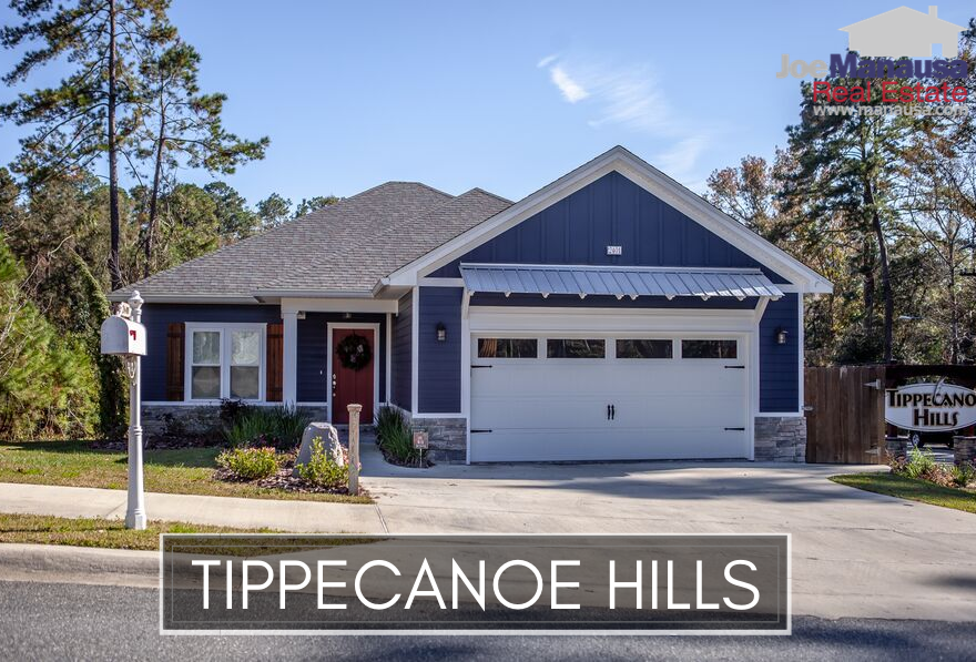 Tippecanoe Hills is a popular Northwest Tallahassee neighborhood offering brand new and resale three and four bedroom homes.