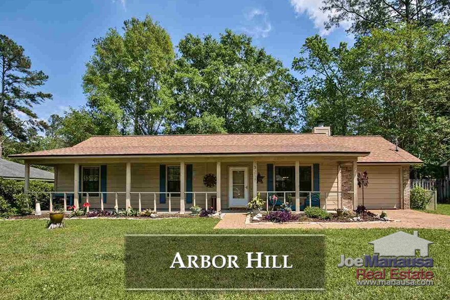 Conveniently located as the southern boundary for Killearn Estates, Arbor Hill homebuyers are getting a lot of home for the money these past five years