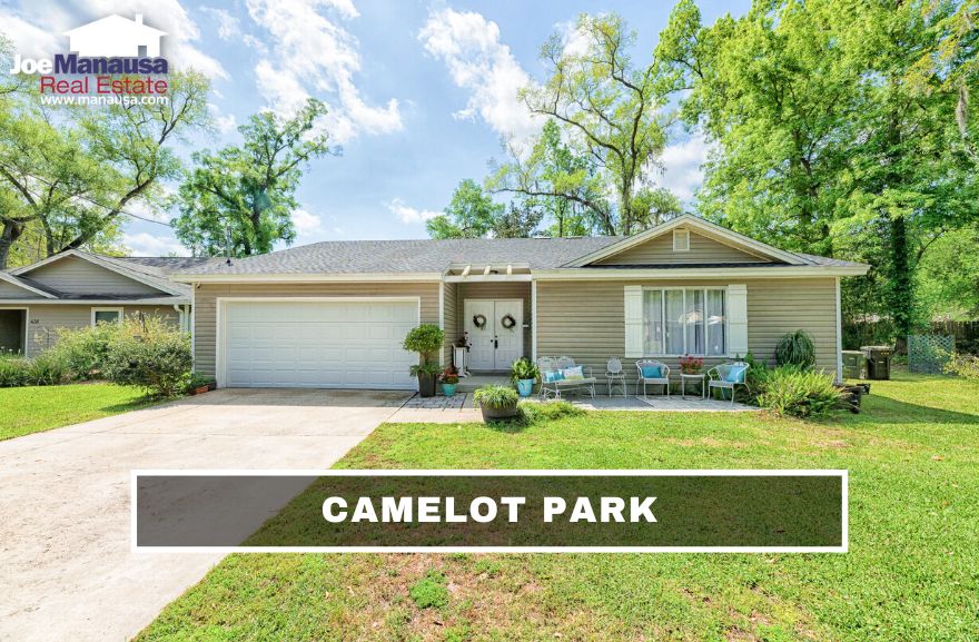 Camelot Park has more than 360 four and three-bedroom single-family detached homes on nice-sized lots, providing a wonderful neighborhood experience just three miles east of the Florida State Capitol building.