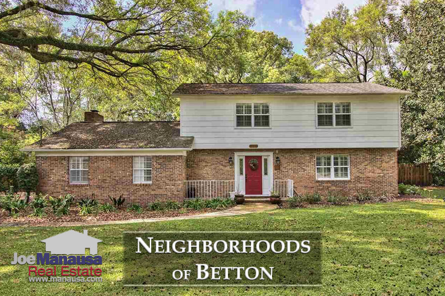 Analysis on average home prices, home values, and home size trends in Betton neighborhoods, and lists 1,000 previously closed Betton home sales