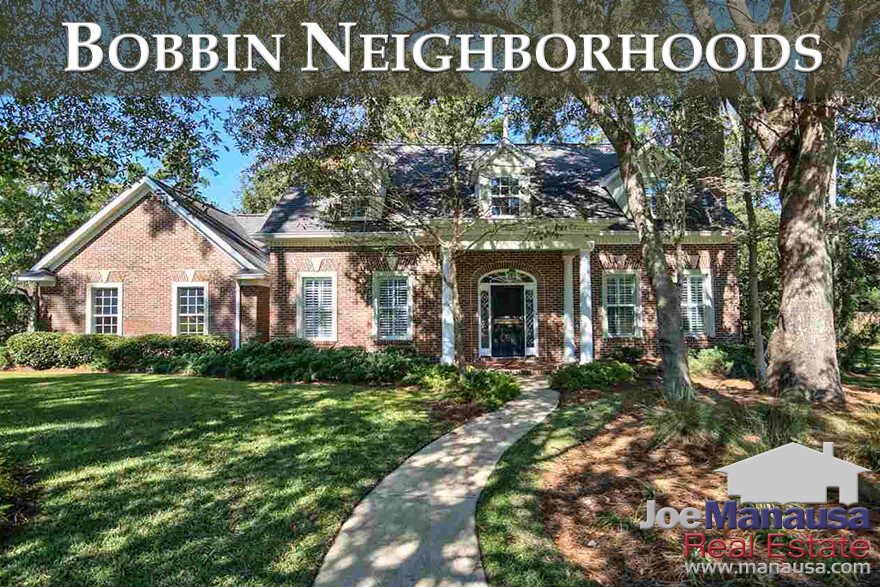 Bobbin Mill Woods, Bobbin Trace, and Bobbin Brook are three popular luxury home neighborhoods located in Northeast Tallahassee