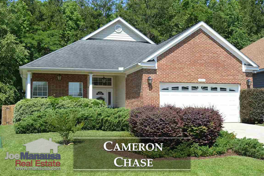 Cameron Chase is a small but popular neighborhood that offers fewer than one home listing for sale each month, so buyers need to be ready