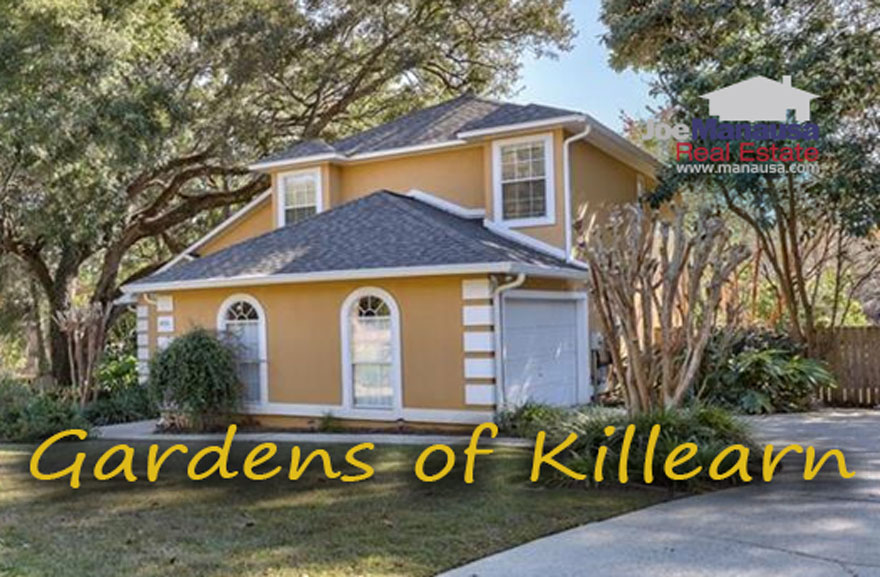 The Gardens of Killearn is a desirable neighborhood located in the Northeast of Tallahassee, Florida. It comprises more than 250 three to five-bedroom homes that are approximately 30 years old. 