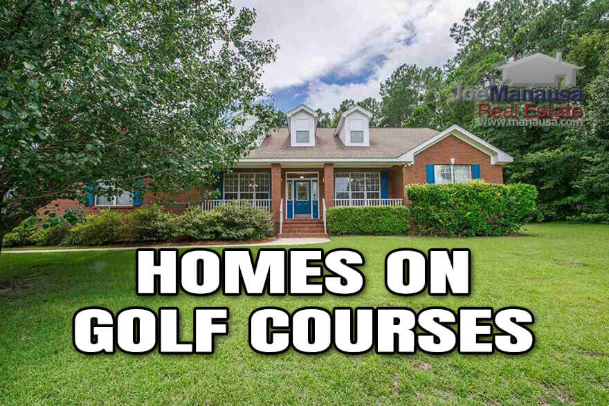 Homes on golf courses are a popular niche in the Tallahassee real estate market