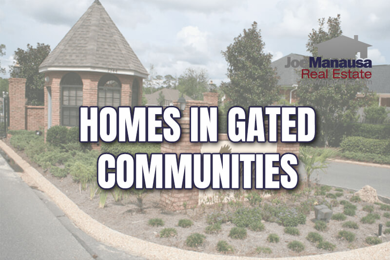 the number of listings for sale in gated communities is scant