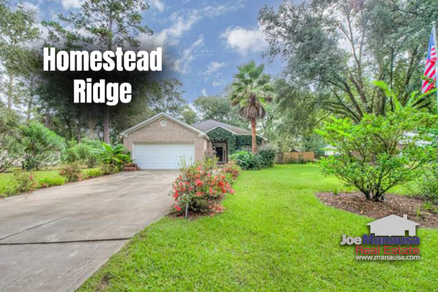 Homestead Ridge Tallahassee FL Homestead Ridge is located just north of Mahan in Northeast Tallahassee in the high-demand 32309 zip code.