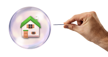 A housing bubble is formed when the supply of homes for sale continues to rise while the demand for these homes is declining