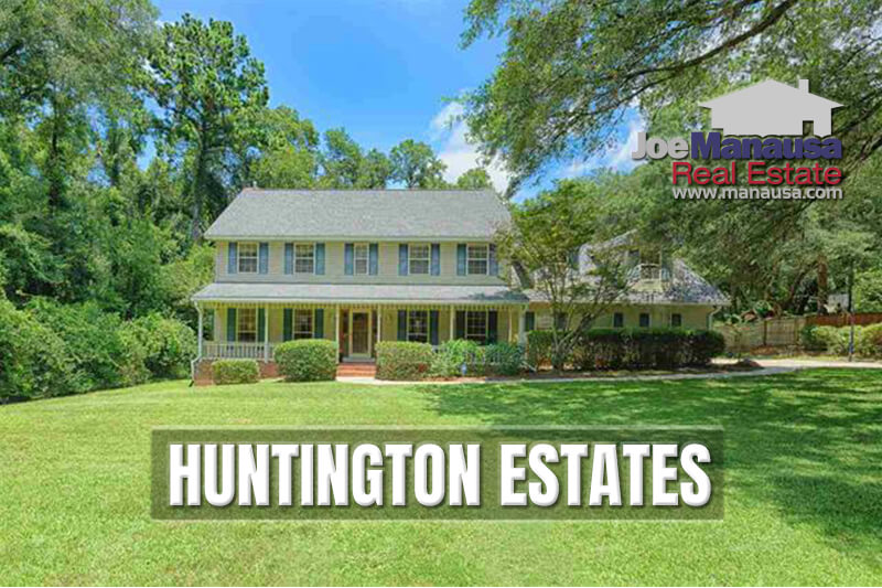 Huntington Estates is an established Northwest Tallahassee neighborhood of fewer than 90 single-family homes that range from 2,100 - 2,800 square feet