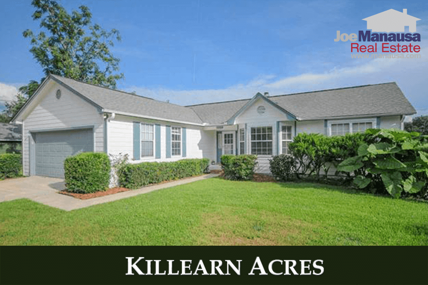 Listings and home sales report for Killearn Acres
