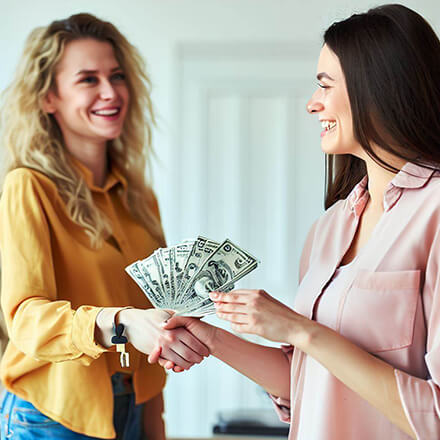 In a lease option arrangement, the homeowner leases the property to the buyer with an option to purchase it within a specified time frame