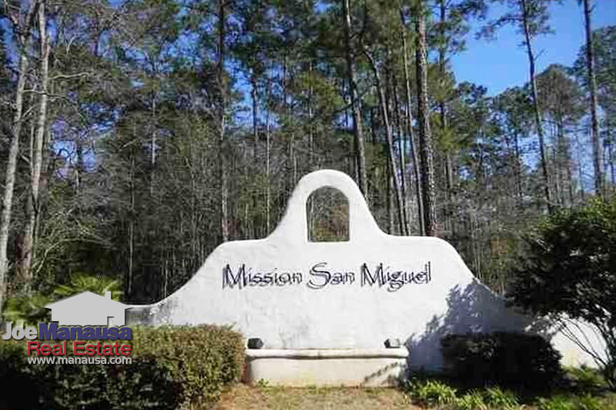Mission San Miguel is a popular east-side of Tallahassee neighborhood filled with more than 60 new and newer three and four-bedroom homes on an acre