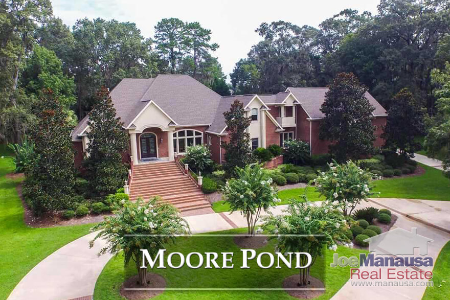 Moore Pond is a high end gated community in Northeast Tallahassee, one that enjoys its share of the high end market.