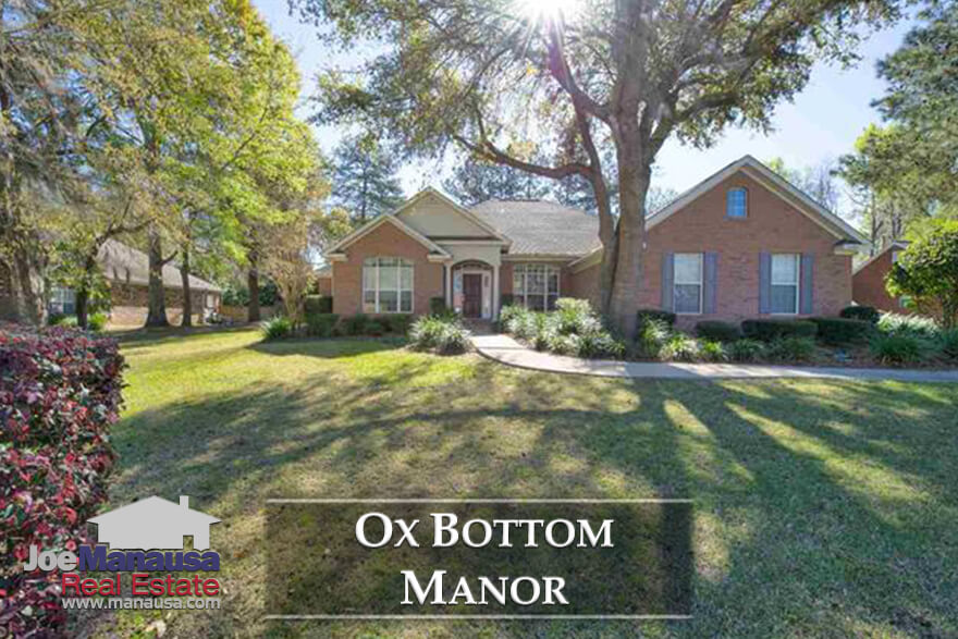 Ox Bottom Manor is a highly prized neighborhood located in NE Tallahassee's 32312 zip code
