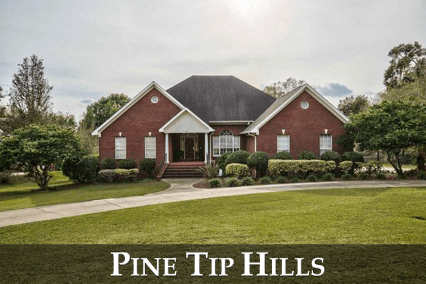 Pine Tip Hills is an often over-looked neighborhood that offers large homes on large lots.