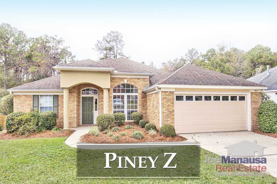 Piney Z Tallahassee: If you favor an active lifestyle, take a look at what you can buy today in Piney Z, a top 5 selling neighborhood that offers a large lake, miles of walking trails, and easy access to both Tom Brown Park and Lincoln High School.