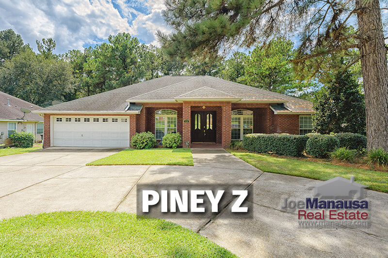 Piney Z in NE Tallahassee has three, four, and five-bedroom homes that have all been built since 1999, coupled with some fine community amenities too.