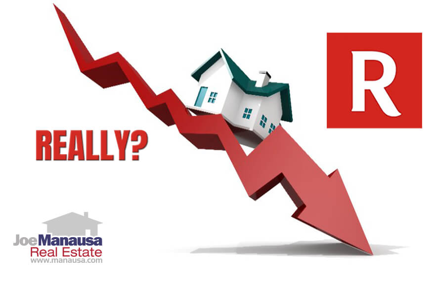 Does the latest Redfin real estate report show home prices falling?