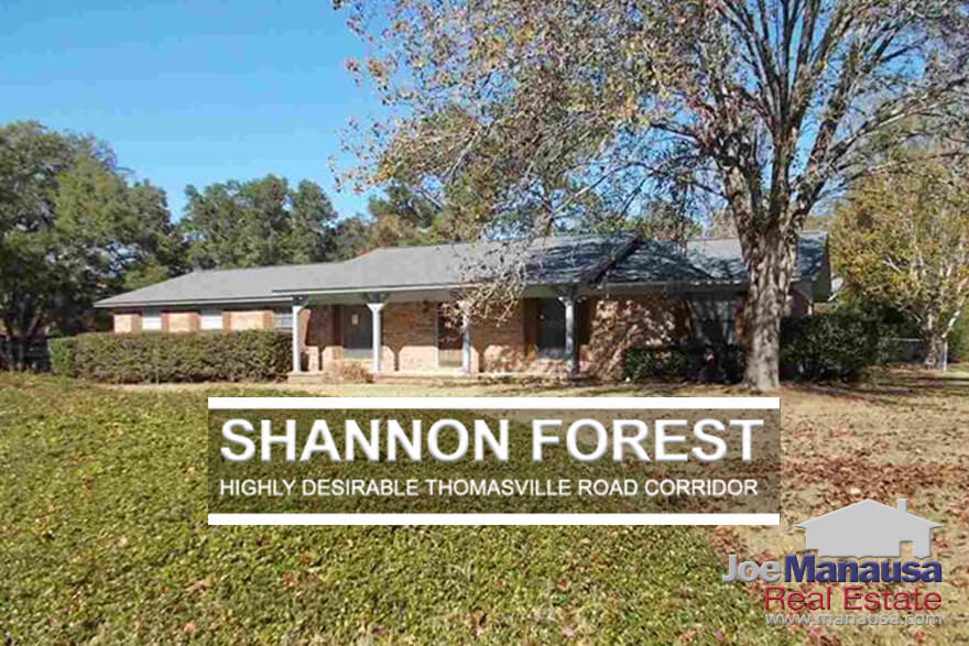 Shannon Forest is a highly desired neighborhood situated between Killearn Estates and Thomasville Road in Northeast Tallahassee